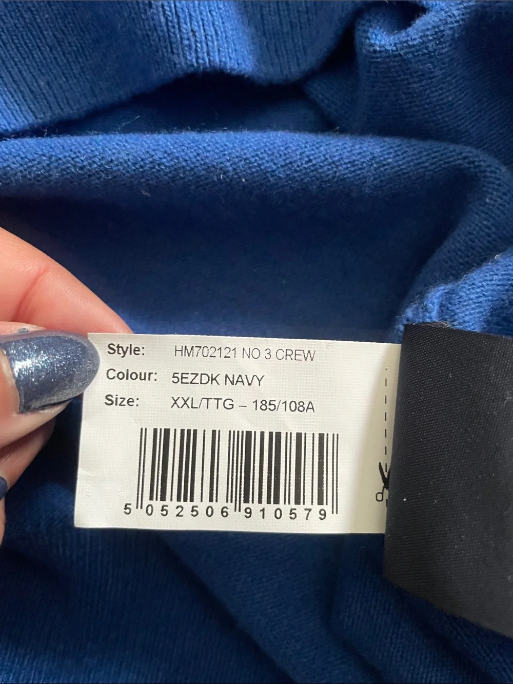 Hackett Archive Blue No. 3 Crewneck Sweater Men’s Sz XXL